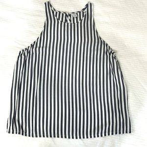 Old Navy Blue/white Stripe Tank. Size Large